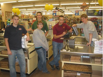 Some of JW's Foods student employees