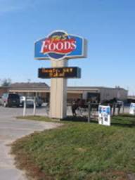 JW's Foods hitching rails